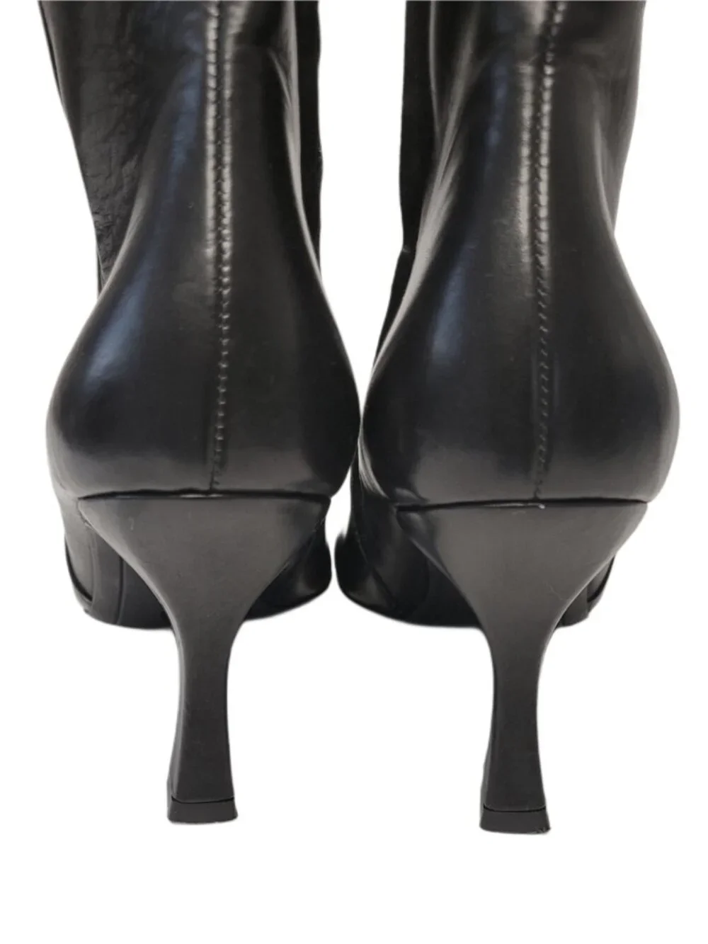Paul Green Leather Heeled Pointed Toe Ankle Boot UK4